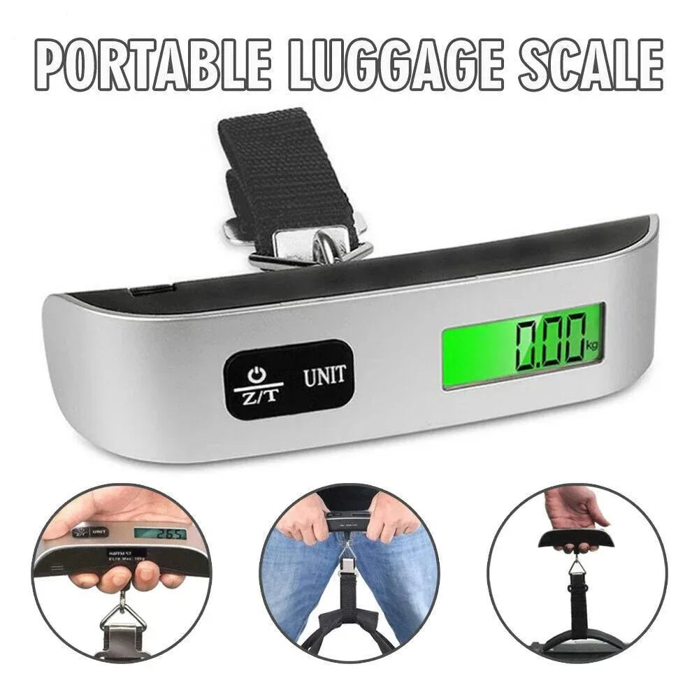 Digital Scale Electronic Balance Portable 50kg 10g Kitchen Luggage Hanging Scale Suitcase Travel Scale Baggage Bag Weight