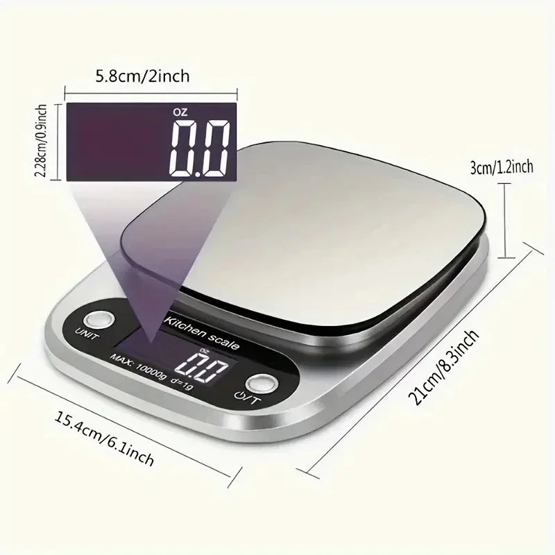 High Precision Kitchen Scale 3/5/10kg Electronic Jewelry Food Baking Scale Multifunction Measuring Tool Gram Scale Lcd Display
