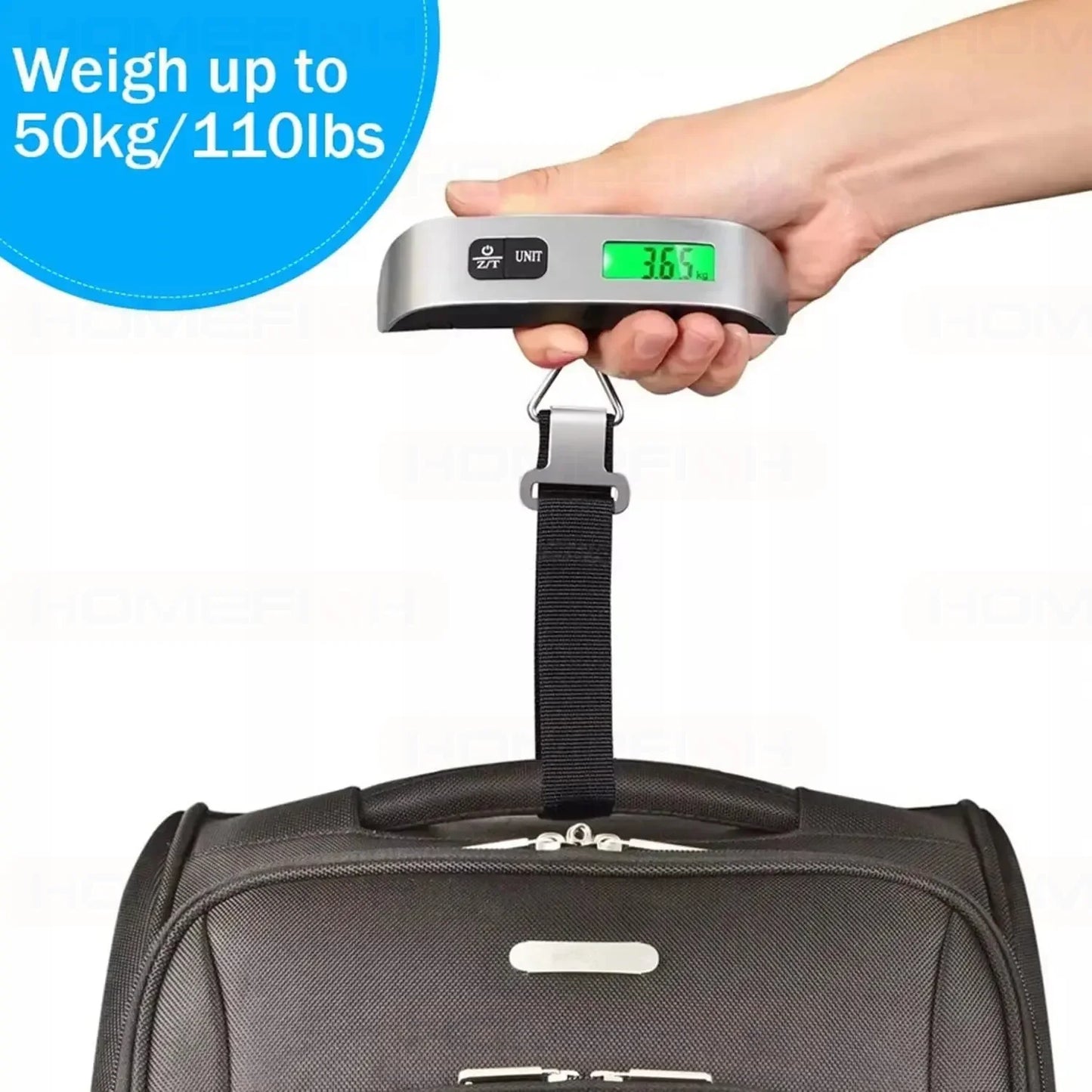 Digital Scale Electronic Balance Portable 50kg 10g  Kitchen Luggage Hanging Scale Suitcase Travel Scale Baggage Bag Weight