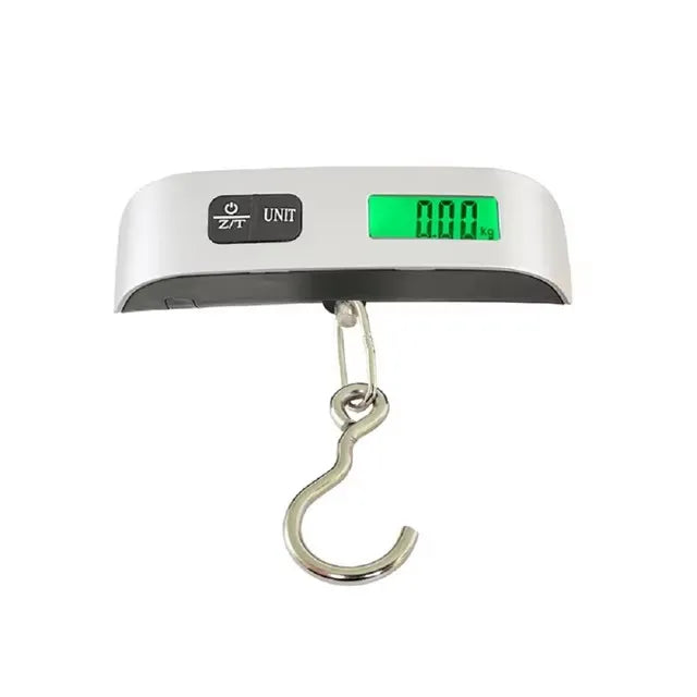 50kg Portable Hanging Scale Electronic Hand Luggage Scale Digital Display Suitcase 110lb Travel Baggage Bag Weighing Tools