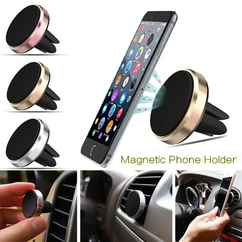 Magnetic Car Phone Holder Universal Mobile Phone Air Vent Mount Holder In Car Smartphone Stand Magnet Holder For iPhone Samsung